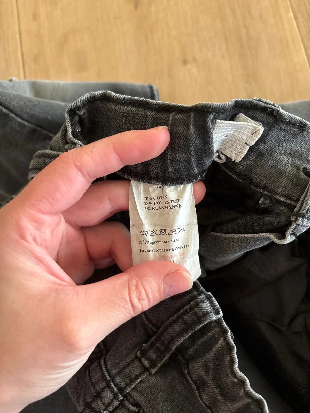 Grey distressed effect jeans by Fashion Private Company size 10 years – photo 5
